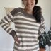 Sock Monkey Stripes Pullover