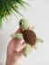 Crochet turtle pattern, No SEW sea turtle amigurumi pattern