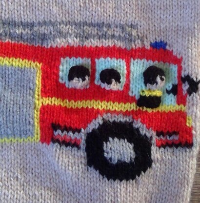 Fire Engine sweater Transport series