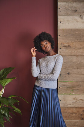 Marta Jumper - Knitting Pattern for Women in MillaMia Naturally Soft Merino - Downloadable PDF