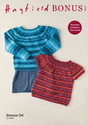 Children's Sweater in Hayfield Bonus Breeze DK - 2523 - Leaflet