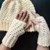 White Winter Wrist Warmers