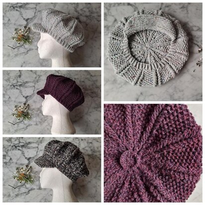 Aran Baker Boy Hat - knitting pattern