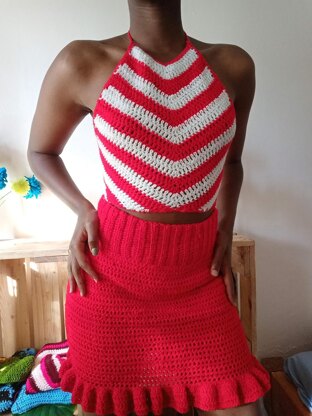 Ruffle skirt shop crochet pattern