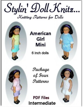 Knitting Patterns for American Girl Mini Doll, (AG Mini), 99