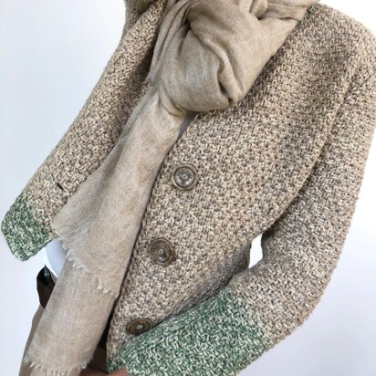 Grace Cardi and Hat in Lion Brand Jiffy - 80721AD