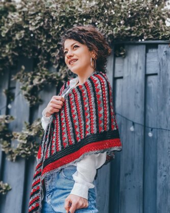 Poppy Flowers Shawl