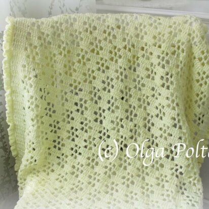 Buttercups Baby Lace Blanket