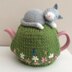 Cat nap for a 2 cup teapot