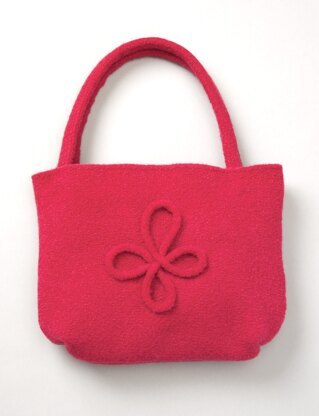 Felted Bag With Motif in Patons Classic Wool Worsted