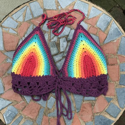 Rainbow Bikini Festival Halter