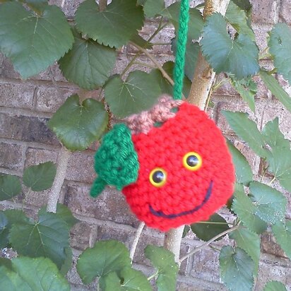 Smiling Apple Necklace Purse