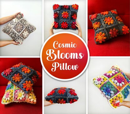 Cosmic Blooms Pillow
