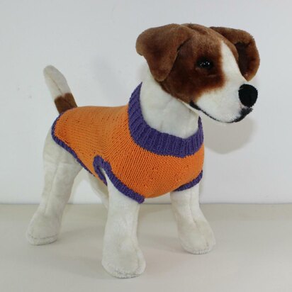 Simple Dog Coat CIRCULAR - knitting pattern