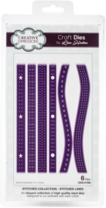 Creative Expressions Stitched Collection Craft Die - Stiched Lines