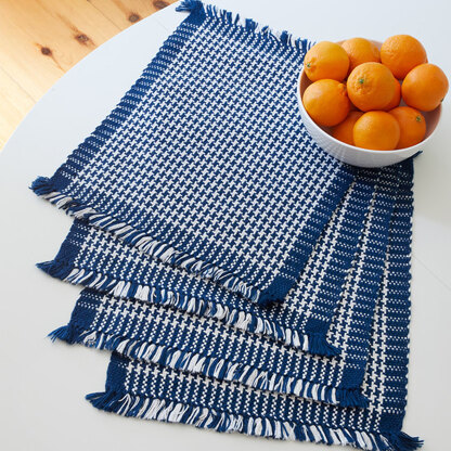 Geometric style handloom fabric placemat table mats 2 at ₹750