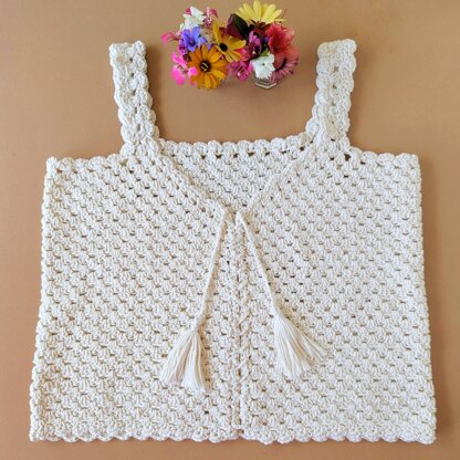 Rumours vest US crochet terms