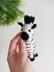 Zebra crochet pattern, mini amigurumi animals