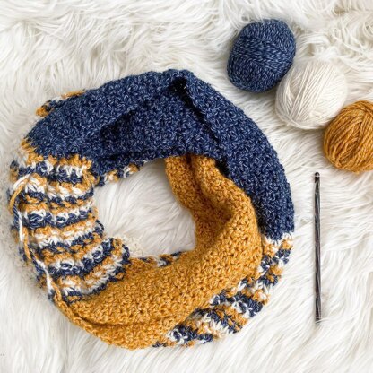 Orla Striped Infinity Scarf