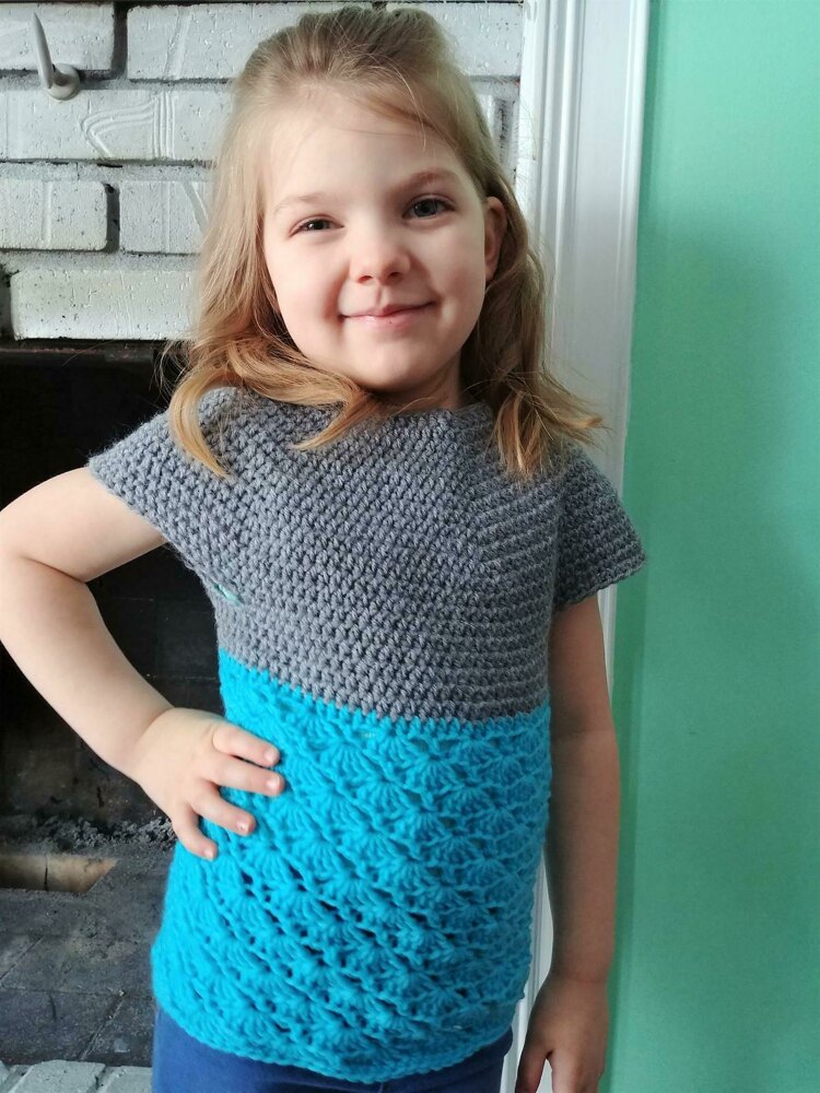 Child Sweetheart Tunic Crochet pattern by Amber Zumbrun | LoveCrafts