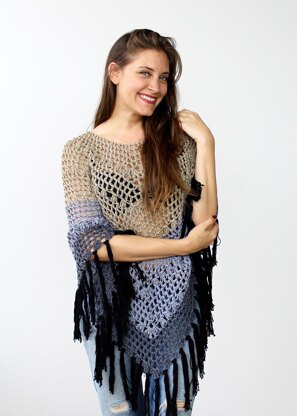 Ombre Canyon Poncho