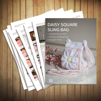 Daisy Square Cube Sling Bag