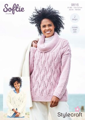 Women Cardigans in Stylecraft Softie - 9816 - Downloadable PDF