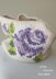 Cotton Rose Bloom Cowl (8" x 24" circumference) (tunisian005)