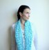 Infinity loop lace long scarf