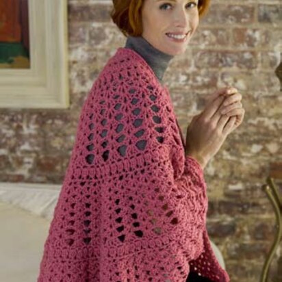 Be a Friend Shawl in Red Heart Super Saver Economy Solids - WR1714