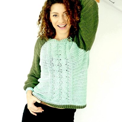 Spring Time Cable Sweater