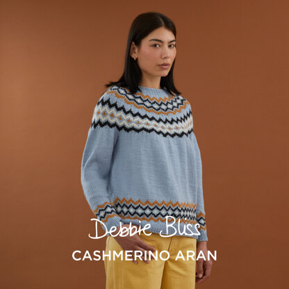 Margreet - Sweater Knitting Pattern for Women in Debbie Bliss Cashmerino Aran