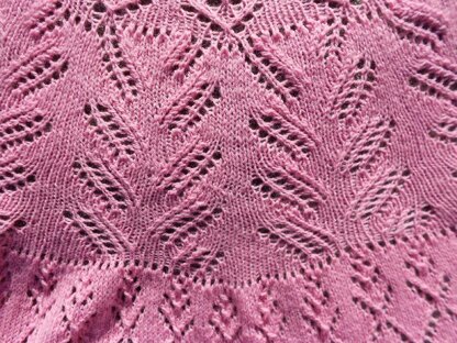 Raspberry Cream Pi Shawl