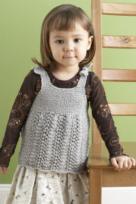 Child's Glamour Dress in Lion Brand Vanna's Glamour - 80844AD