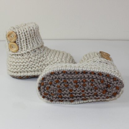 Toddler Chunky 2 Button Cuff Boots