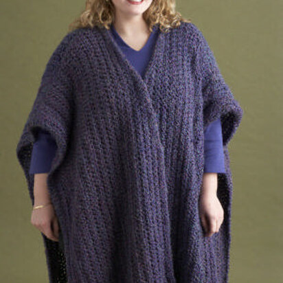 Martha Stewart 'Coming Home' Poncho: Plus Size in Lion Brand