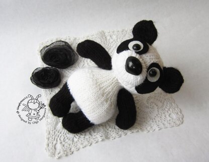 Toy for sleep. Panda  for small babies