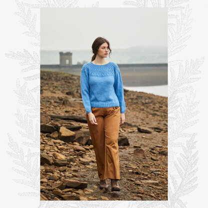 Helena Sweater -  Jumper Knitting Pattern For Women in Willow & Lark Heath Solids by Willow & Lark
