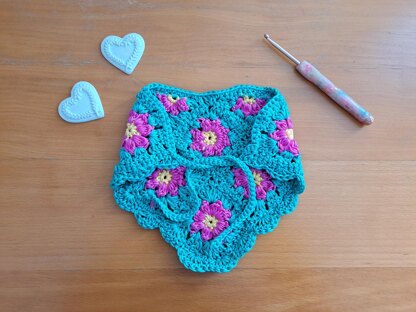 Crochet Lilly Flower Bandana Pattern