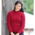 495 Rudhira Pullover - Sweater Knitting Pattern for Women in Valley Yarns Amherst