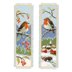 Vervaco Robins Cross Stitch Bookmarks Kit (Set of 2) - 6cm x 20cm