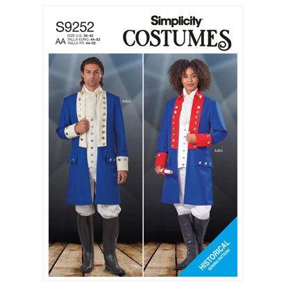 Simplicity Unisex Costumes S9252 - Sewing Pattern