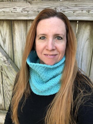 Tunisian Honeycomb Cowl