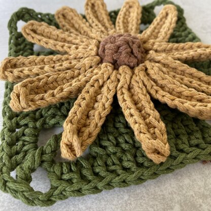 Rudbeckia Flower Granny Square