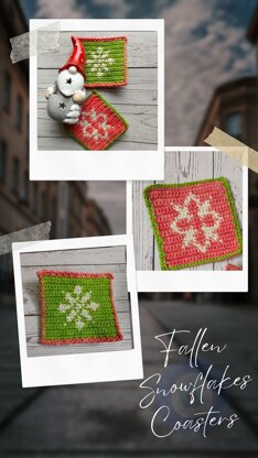 Fallen Snowflakes Coasters