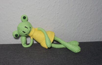 Amigurumi Häkelanleitung Froschmädchen Linda