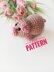 Little pig toy amigurumi pattern