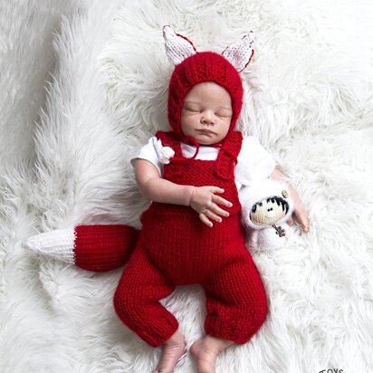 Fox baby romper and hat