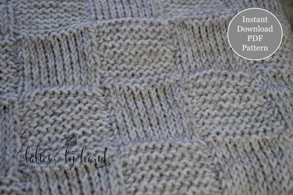 Tunisian Baby Squares Blanket