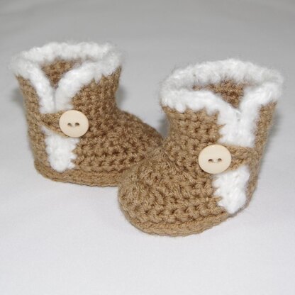 Furry Button Boots for 18 inch Dolls